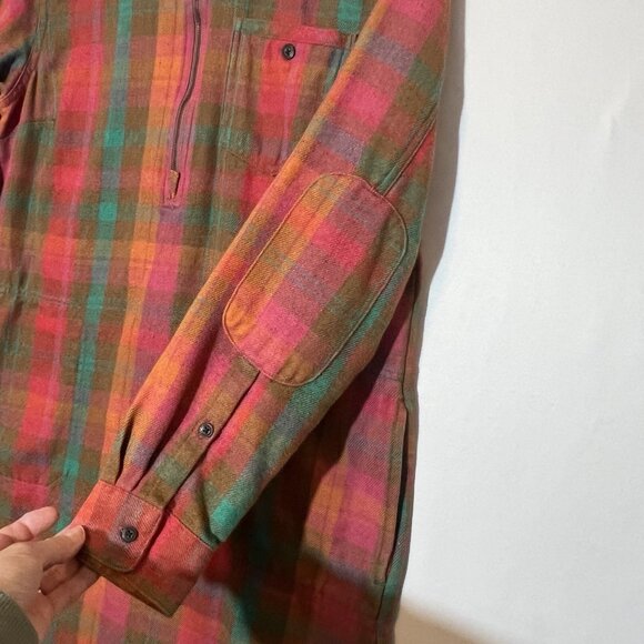 Toad & Co Women Bodie Plaid Flannel ShirtDress Long Sleeve Small Size Pockets - Picture 12 of 13